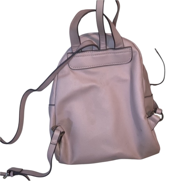 Y2K Fuzzy Pink Heart Mini Backpack EUC - Picture 4 of 7